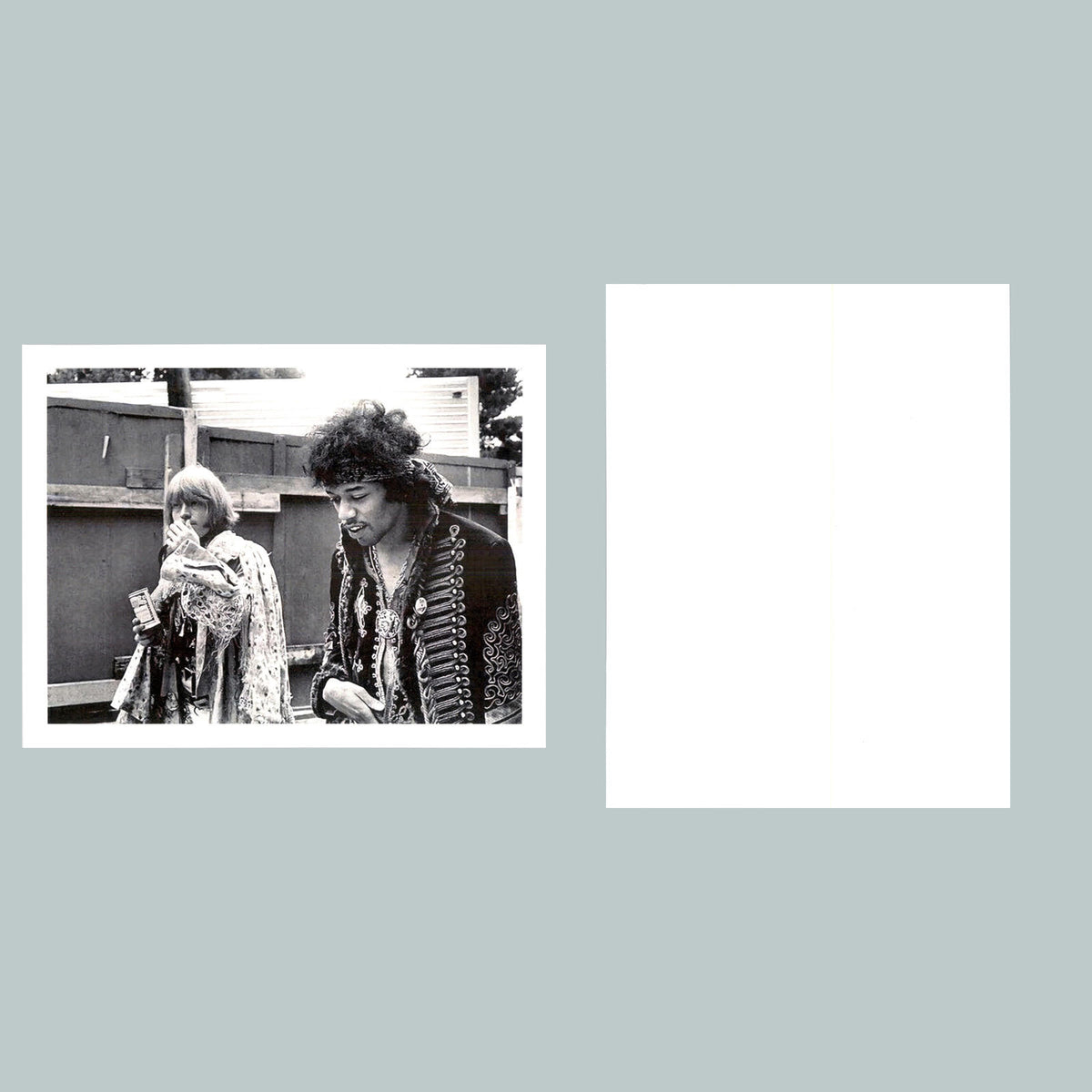 0121 P -8X10 Jimi Hendrix and Brian Jones Glossy Photo Fast-Secure Ship