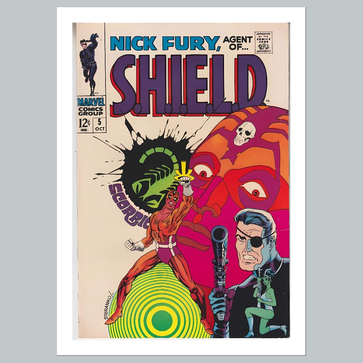 2225  Shield 8x10 Glossy Photo Comic Book Cover Fast-Secure Shipping