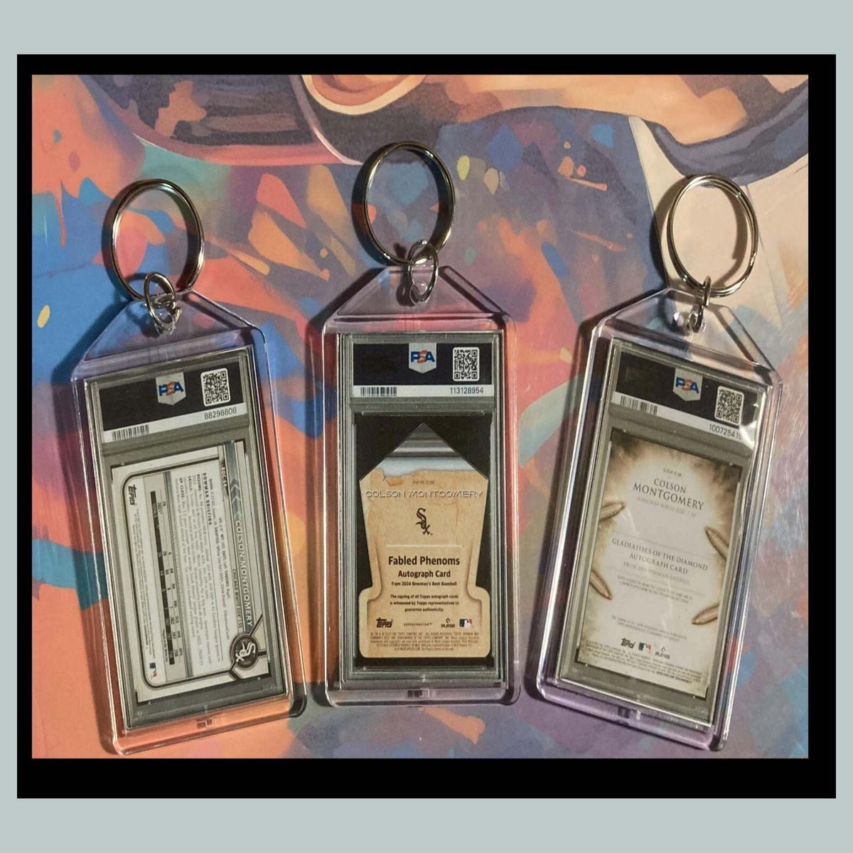 3465B Colson Montgomery 3 Pack Bundle -3 Different Custom Novelty Keychains-Gift