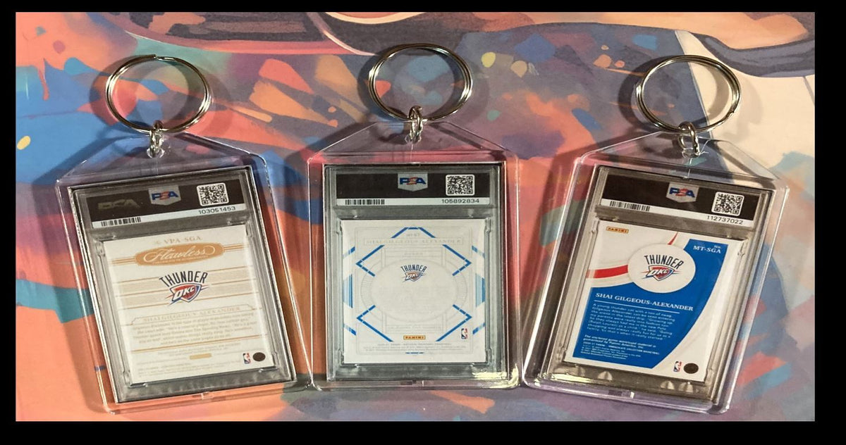 3145B Shai Gilgeous-Alexander 3 Pack Bundle 3 Different Custom Novelty Keychains