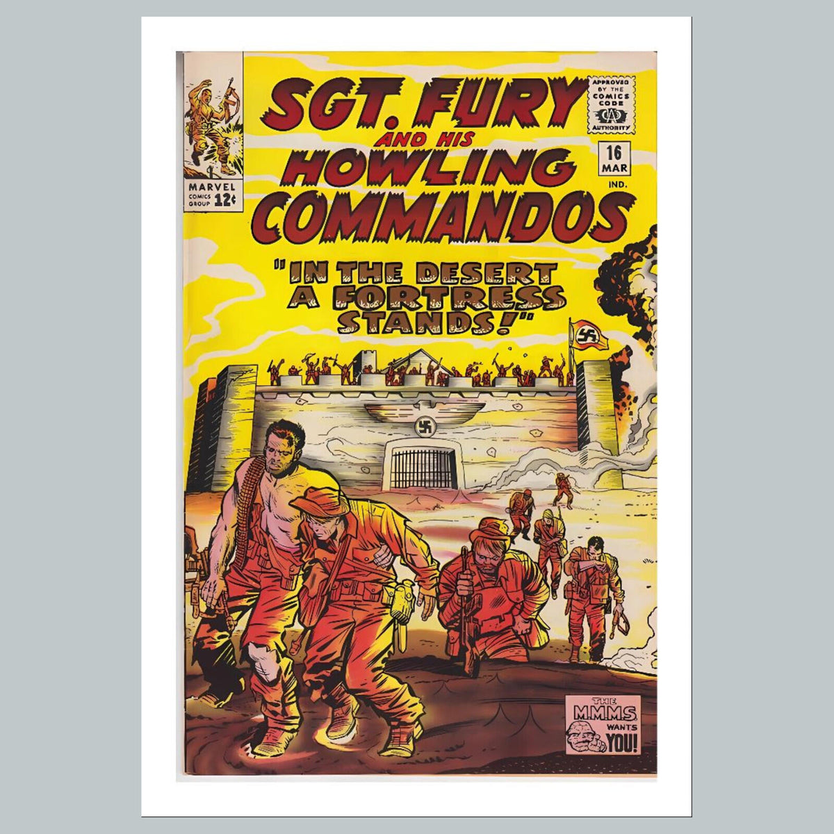 2388 Sgt Fury 8x10 Glossy Photo Comic Book Cover Fast-Secure Shipping
