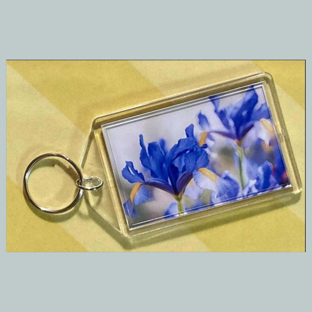 3677 Dutch Iris Acrylic Keychain | Floral Keychain | Flower Lover Gift