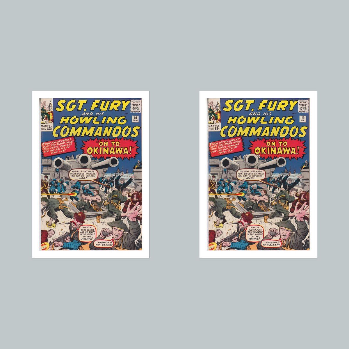 2202  Sgt Fury 8x10 Glossy Photo Comic Book Cover Fast-Secure Shipping