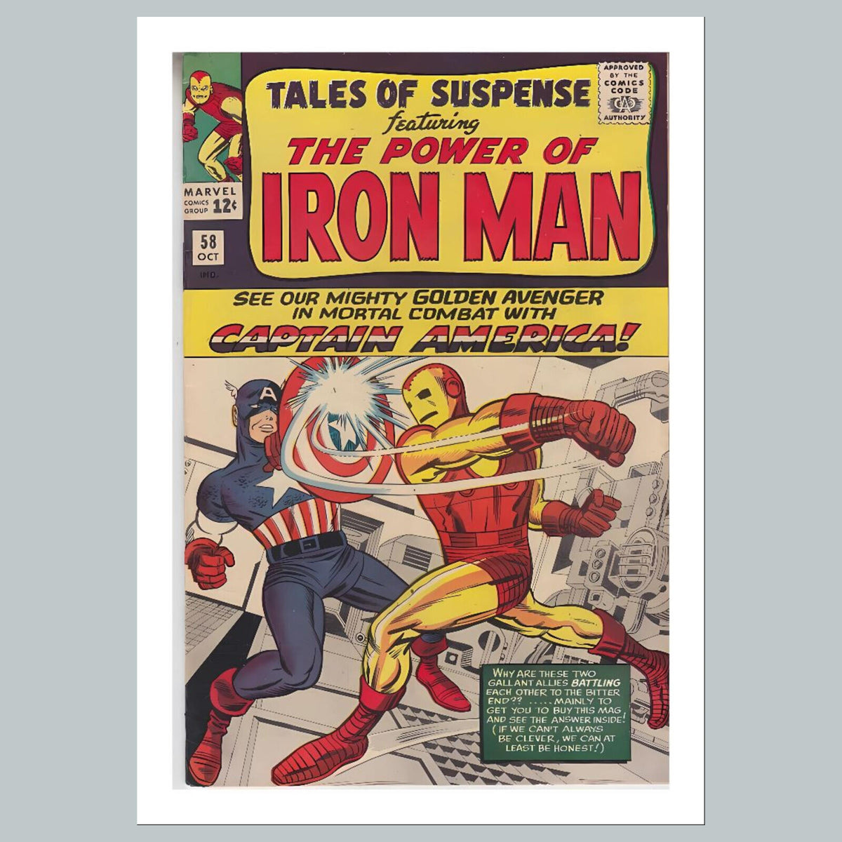 2441 Tales Of Suspense 8x10 Glossy Photo Comic Book Cover Fast-Secure Shipping
