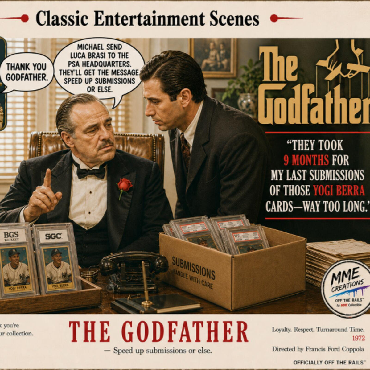 2758 The Godfather Speed Up My Submission Or Else Classic Entertain Scenes 8x10
