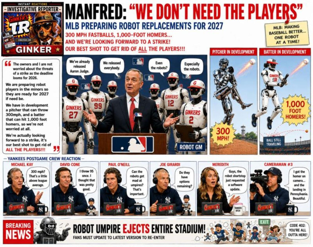 2865 Breaking News!!!  MLB-"We Don't Need The Players"  8x10 Art Print