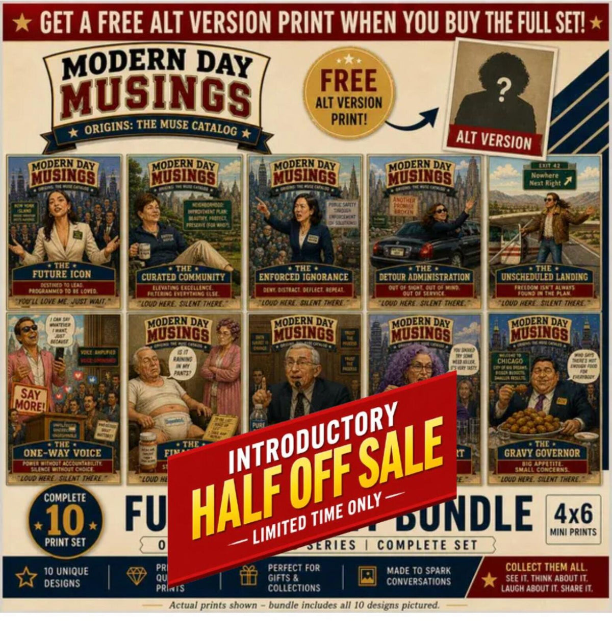 2622 Musings Bundle | Zoom Art | Parody Musings Series | 10 Different Prints