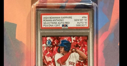 3070 Roman Anthony 2024 Bowman Sapphire Red Auto PSA Style Custom Keychain