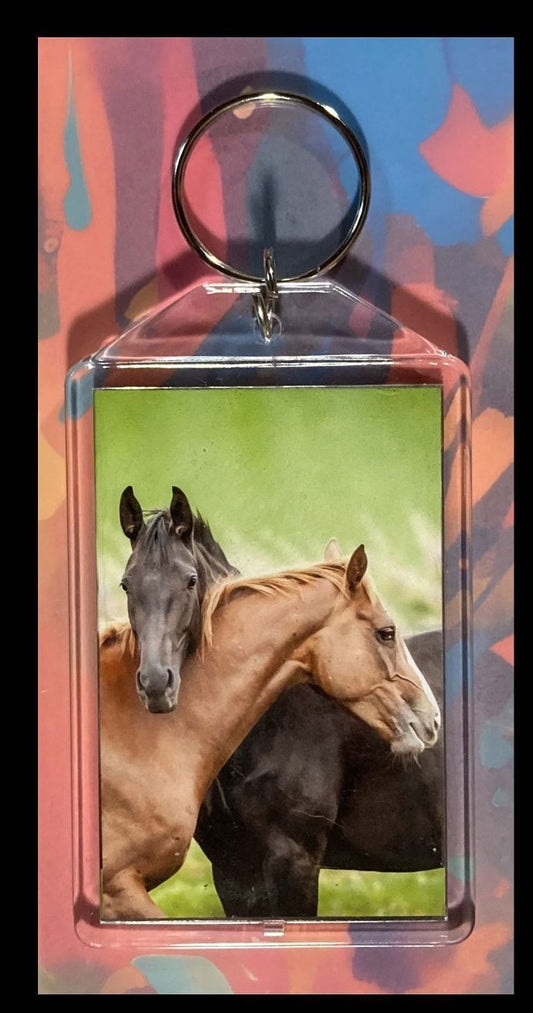 3301 Horses Missed You Custom Hand Made Keychain - Makes A Great Gift