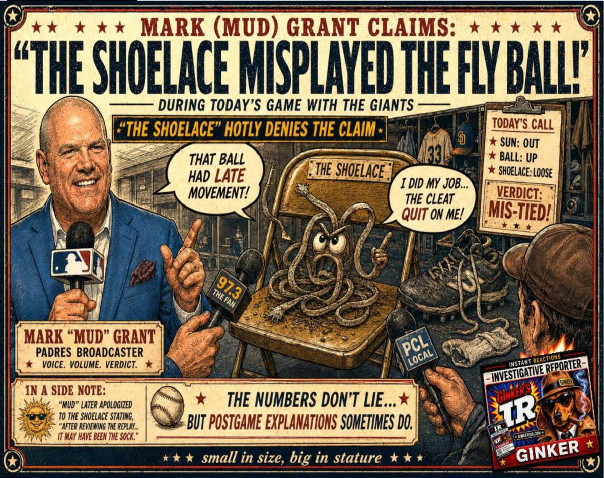 2786 Ginker’s Instant Reactions "Mud" Grant Shoelace Misplayed The Fly Ball 8X10