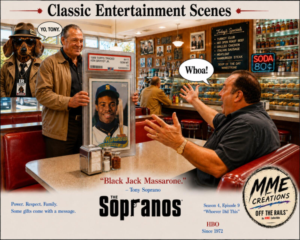 2756 Tony Soprano Griffey Rookie Card Classic Entertainment Scenes 8x10 Print
